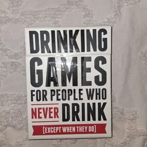 Drinking Games for People Who Never Drink - Black and Red
